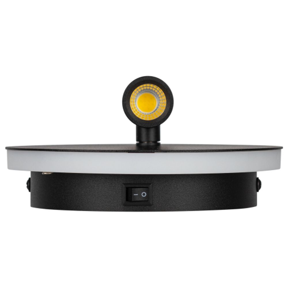 Декоративная подсветка светодиодная ЭРА EDGAR WL55 BK для интерьера COB 5Вт/SMD 7Вт 4000К черный IP20