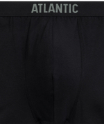 Мужские трусы шорты Atlantic, набор из 3 шт., хлопок, черный + черный + светлый хаки, 3MH-223