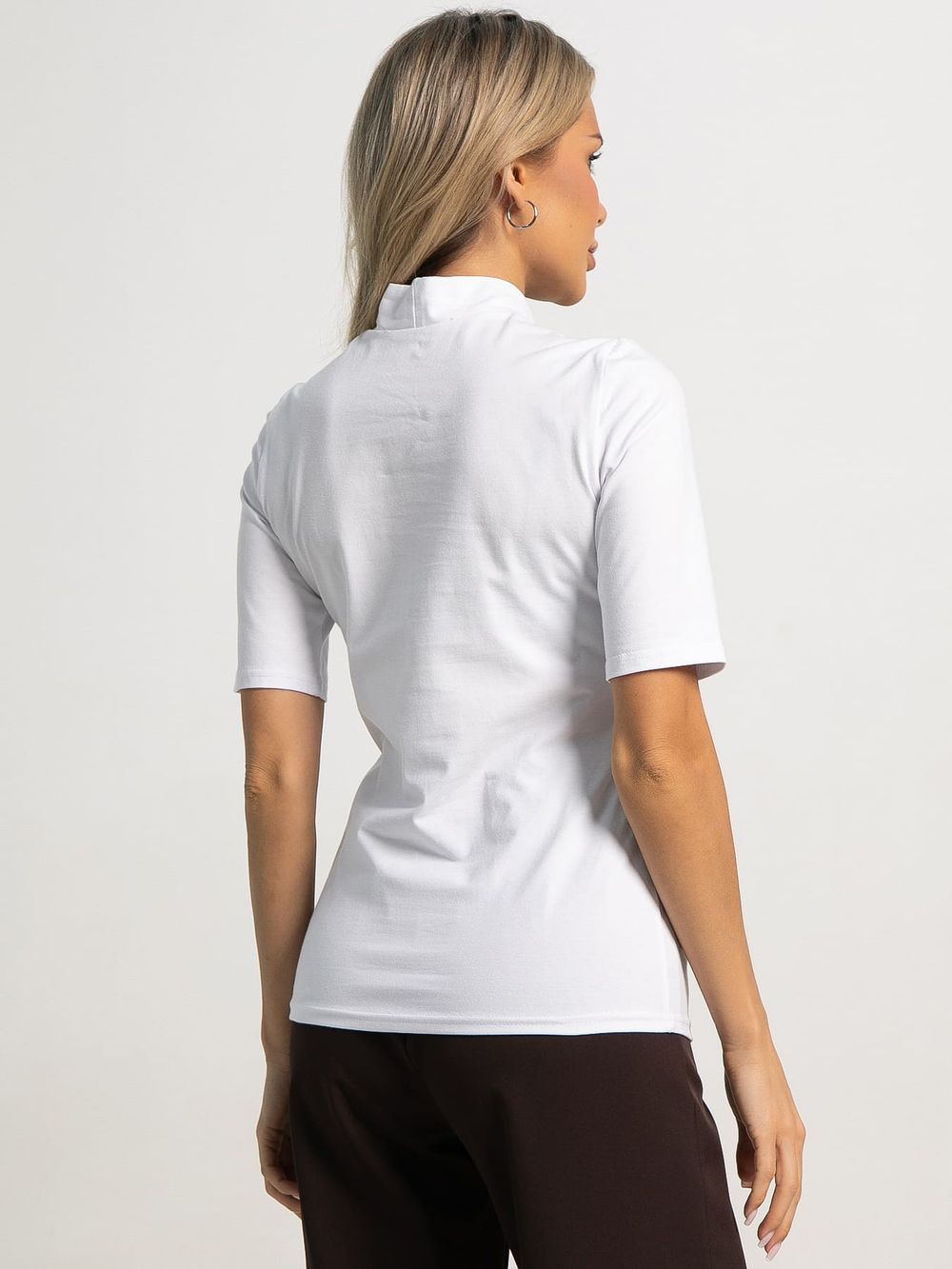 Водолазка с коротким рукавом (белая) Б15598-50М LT Collection