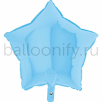 Фольгированная фигура, звезда, 18"/46СМ Пастель Matte Blue