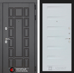 Дверь входная Лабиринт Нью-Йорк 14 - Дуб кантри белый горизонтальный металлическая