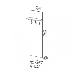 Вешалка Ника В500, венге