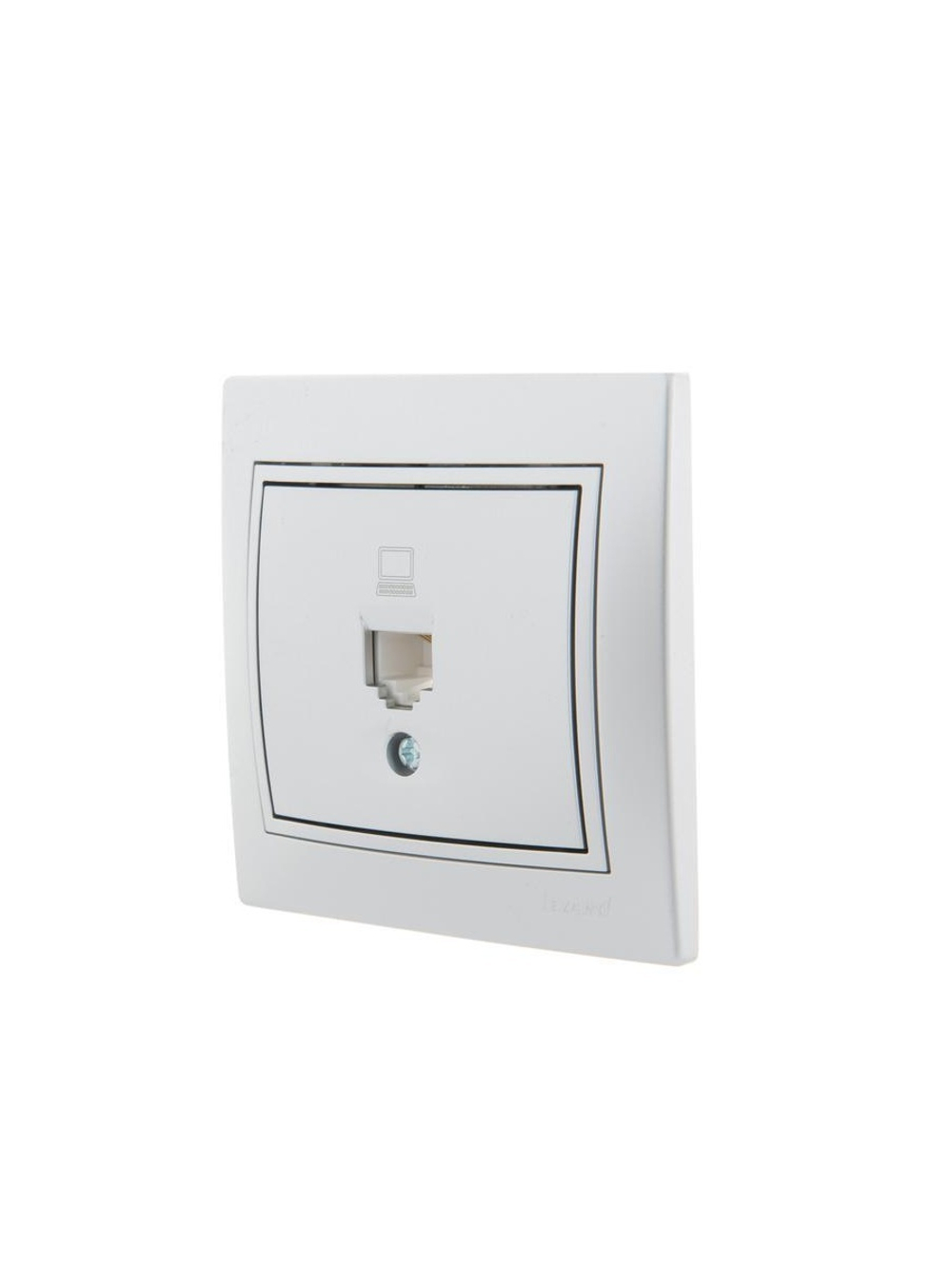 Розетка компьютерная 1-м СП Mira RJ45 сер. метал. LEZARD 701-1010-139