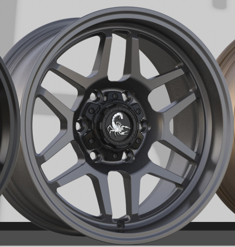 Диск колесный, кованый UT760 R17 8,0 ET0 AGILITY FORCE Matte Gunmetal
