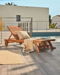 Шезлонг Beila из массива эвкалипта