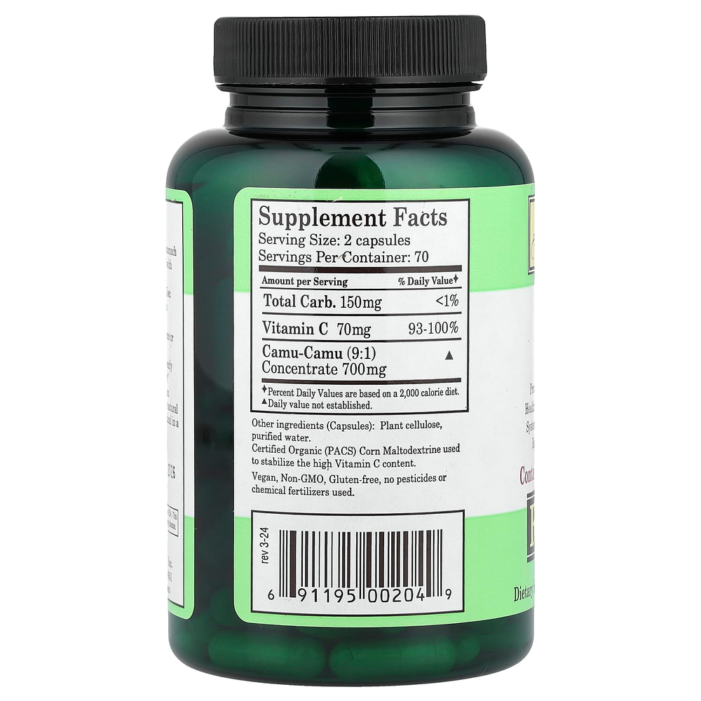 Whole World Botanicals, Royal Camu®, 140 растительных капсул