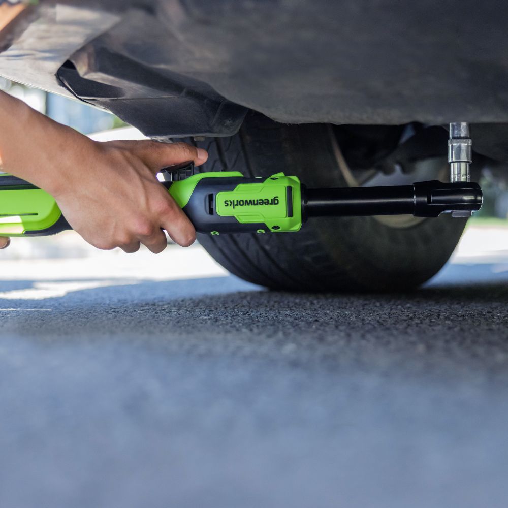 Гайковерт-трещотка Greenworks GD24RWX удлиненная, 24V, бесщеточная, 1/2", 80Нм, редуктор 170 мм, без АКБ и ЗУ с сумкой (3804207)