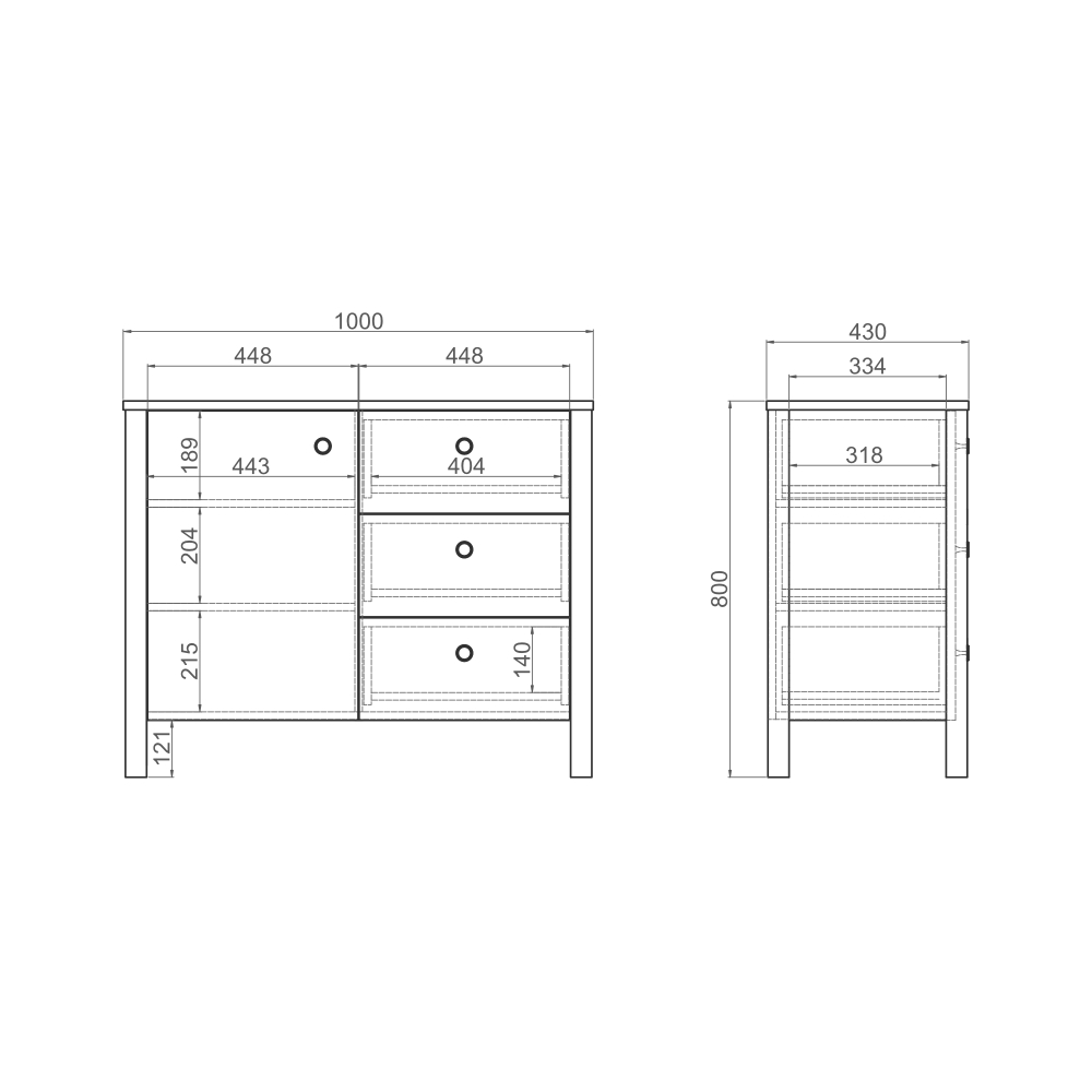 Комод BERGEN BG061