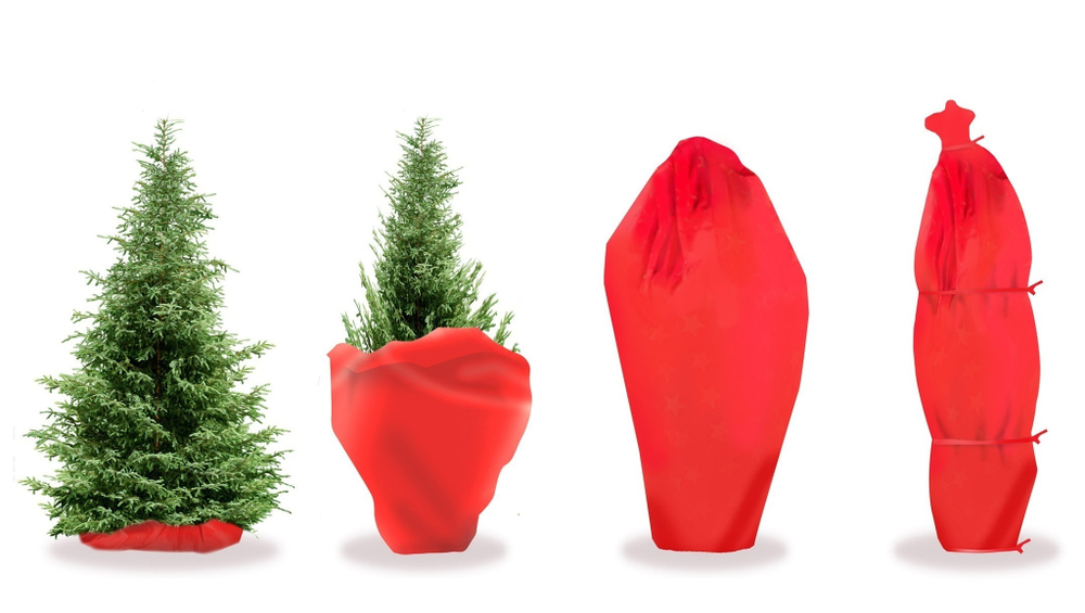 Мешок для утилизации живой ёлки подставка юбка