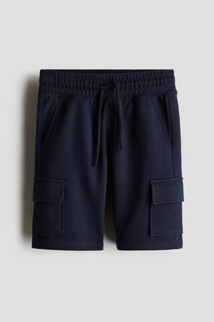 H&M Шорты-карго, темно-синий