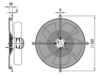 Вентилятор осевой S4D450-HA14-01