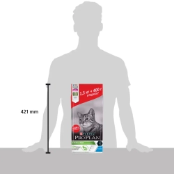 Pro plan cat adult sterilised сухой корм для стерилизованных кошек с кроликом - 1,5 кг + 400 г в подарок