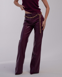 Брюки tensione экокожа