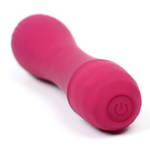 Бордовый мини-вибратор LILO - 11,8 см. (Цвет: бордовый)