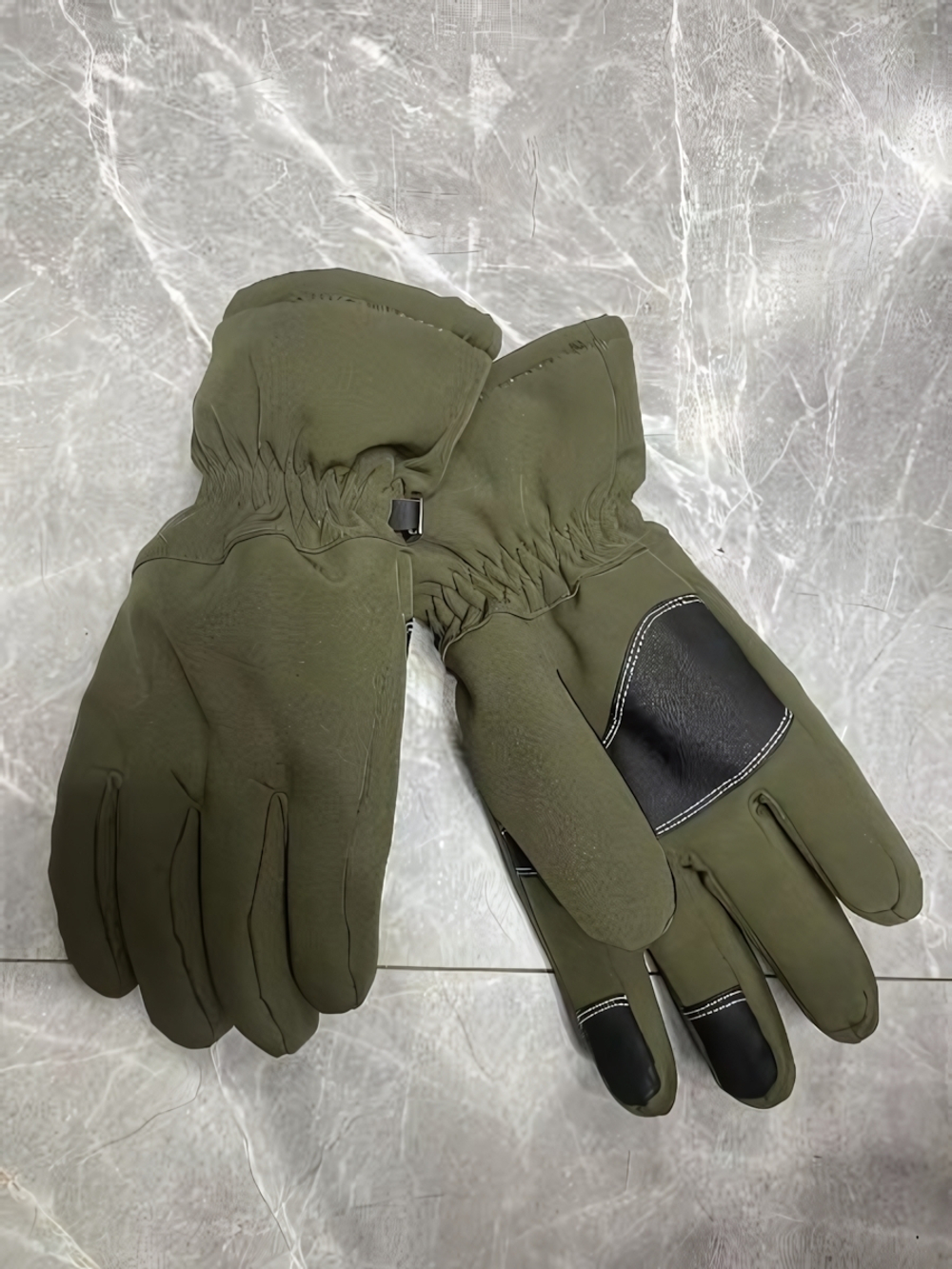 Перчатки туристические утепленные цвет олива L