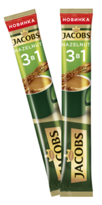 КОФЕ JACOBS HAZELNUT 3В1 15ГР