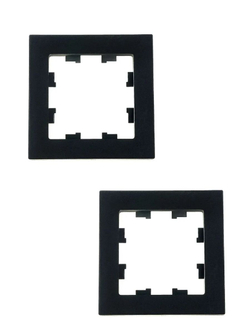 AtlasDesign 1-постовая рамка, ATN001001 карбон 2шт