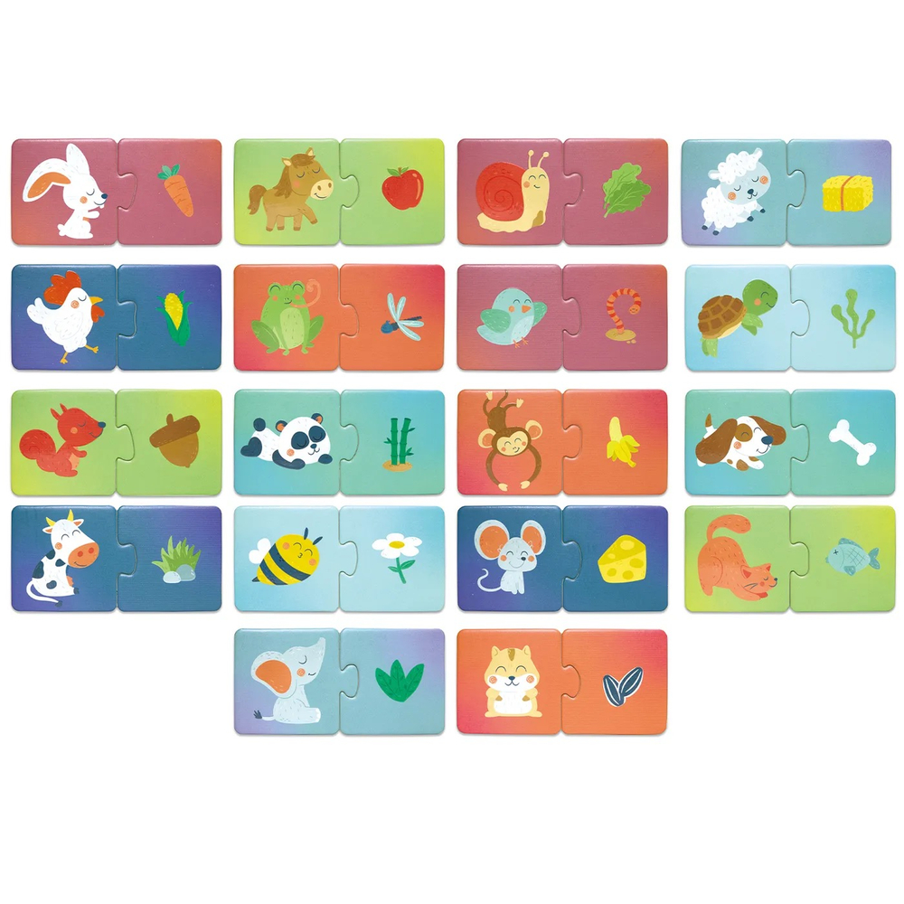 Игрушка развивающая "Пазл" Животные и их еда
