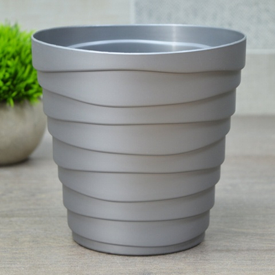 Кашпо Бархан 1,4л, серебряный