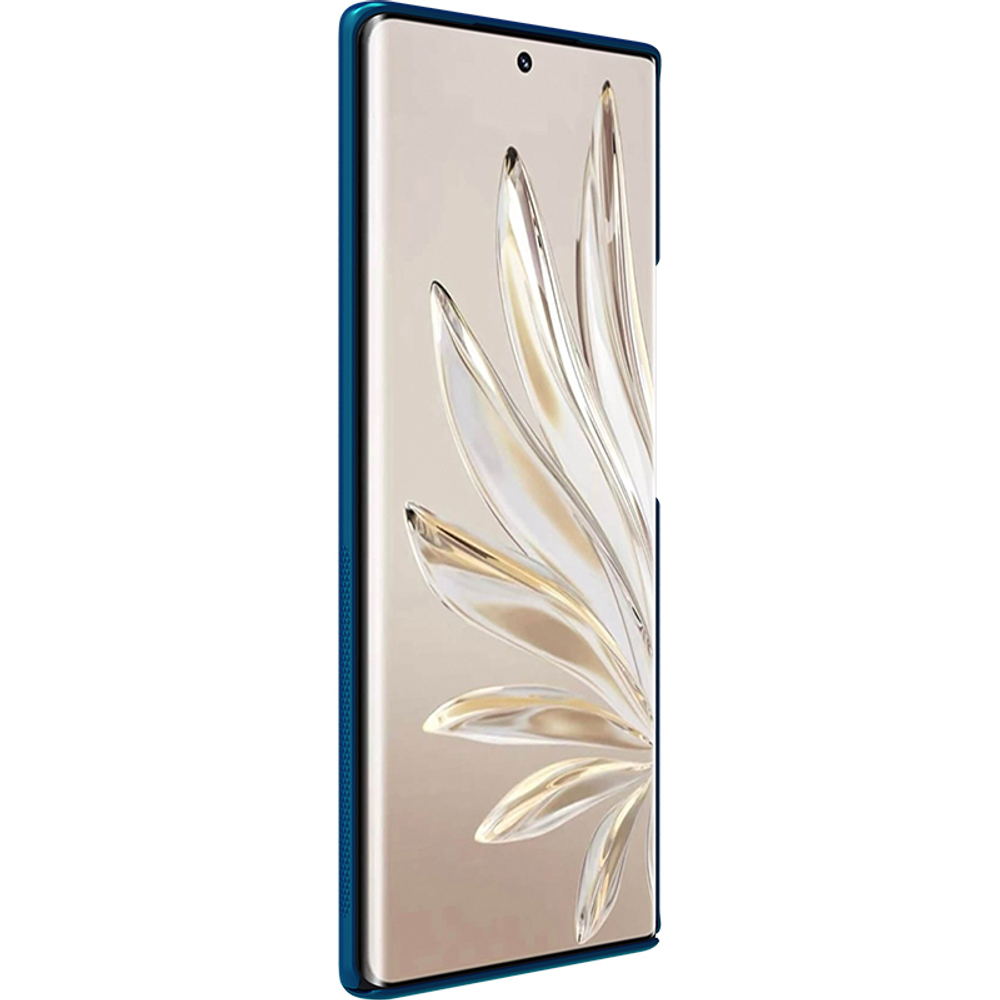 Тонкий чехол синего цвета от Nillkin для Huawei Honor 70, серия Super Frosted Shield
