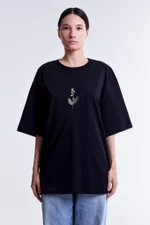 Футболка Гербарий Ландыш Черная