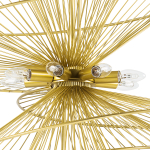 728183 Люстра ZETA 8х40W E14 ЗОЛОТО
