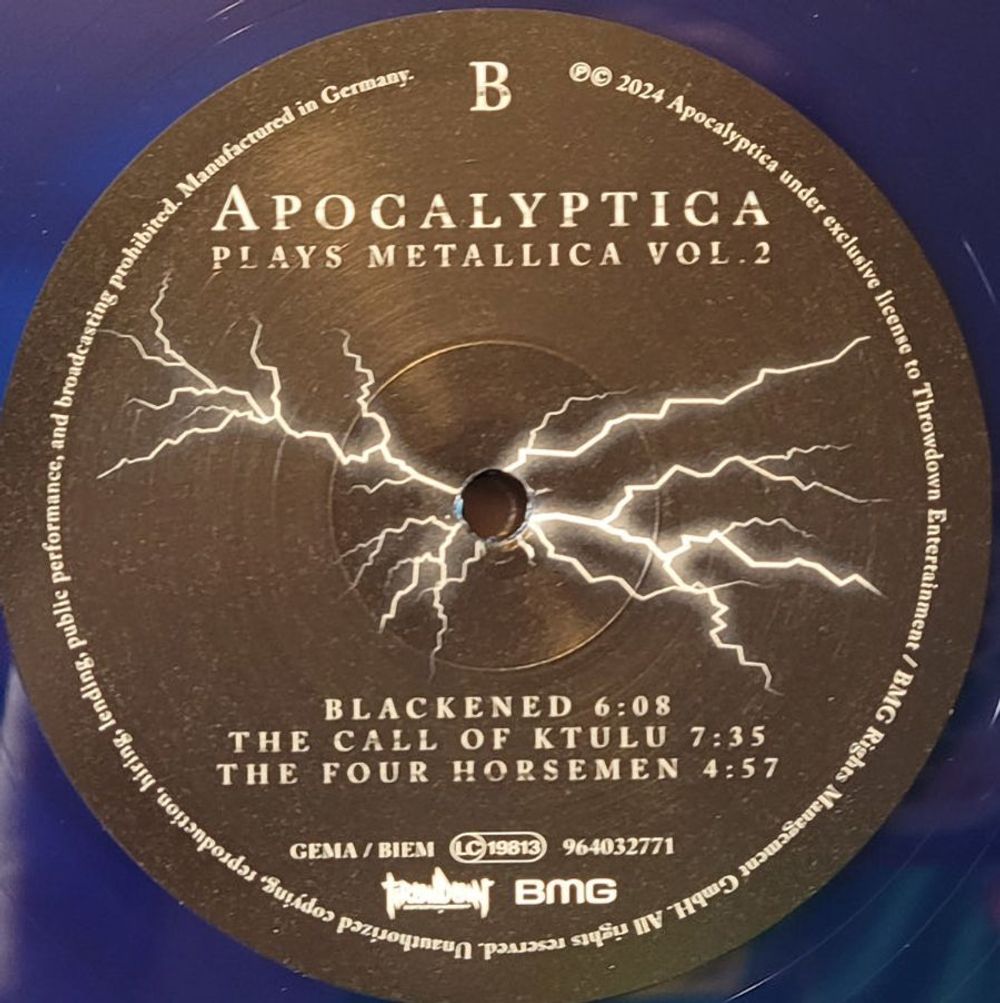 Apocalyptica. Plays Metallica Vol.2 (Blue 2LP) 2024 Новая запечатанная виниловая пластинка