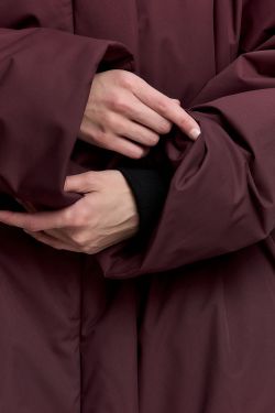 Куртка-баллон зимняя Айсель винного цвета