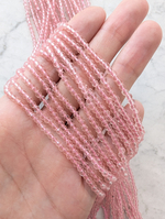 Шпинель стеклянная 3мм, розовый цвет