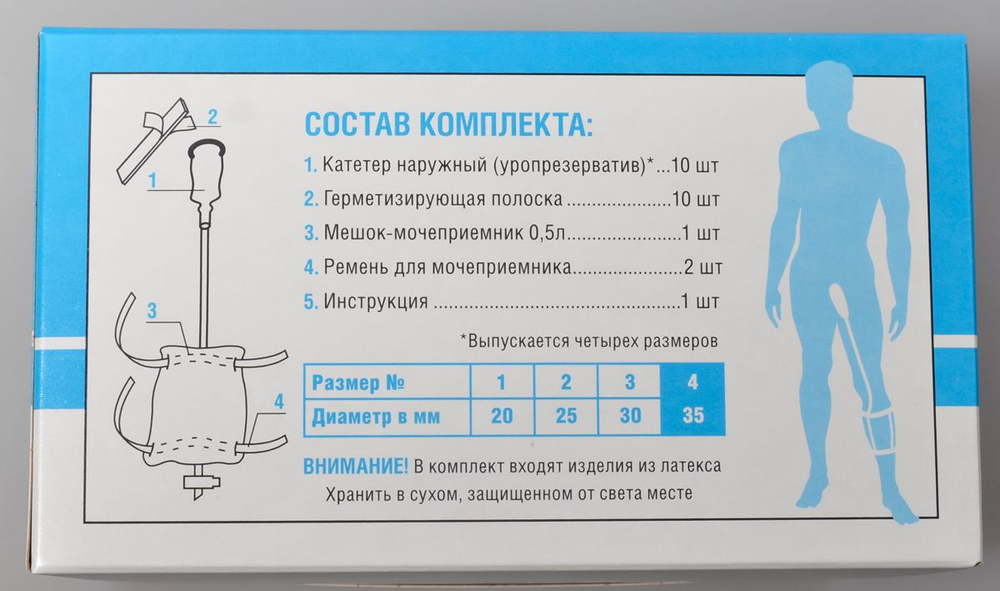 Мочеприемник для мужчин Уроцел №4 набор