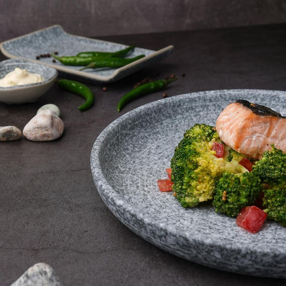 Тарелка с бортом d 23,3 см h3,1 см Stone Untouched Taiga P.L. Proff Cuisine [1]