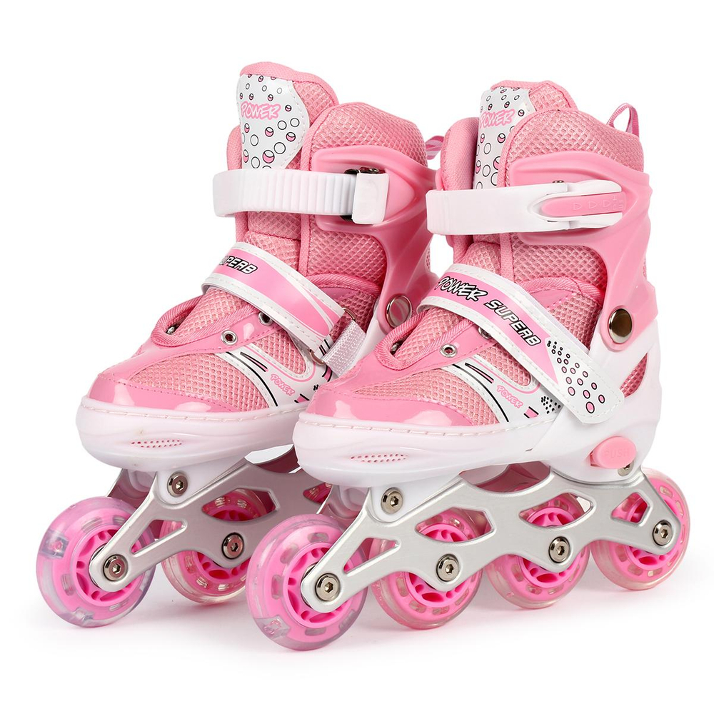 Ролики, PVC колесо со светом(только 1), р-р 31-34, с-30913