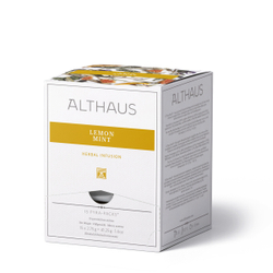 Чайный напиток травяной Althaus Lemon Mint Pyra Pack в пирамидках, 15 шт