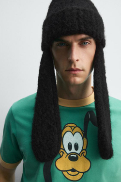 ZARA HARRY LAMBERT X DISNEY ФУТБОЛКА PLUTO, ЗЕЛЕНЫЙ