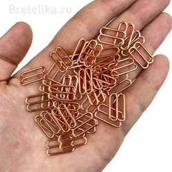 Регулятор-рамка металл розовое золото 15 мм