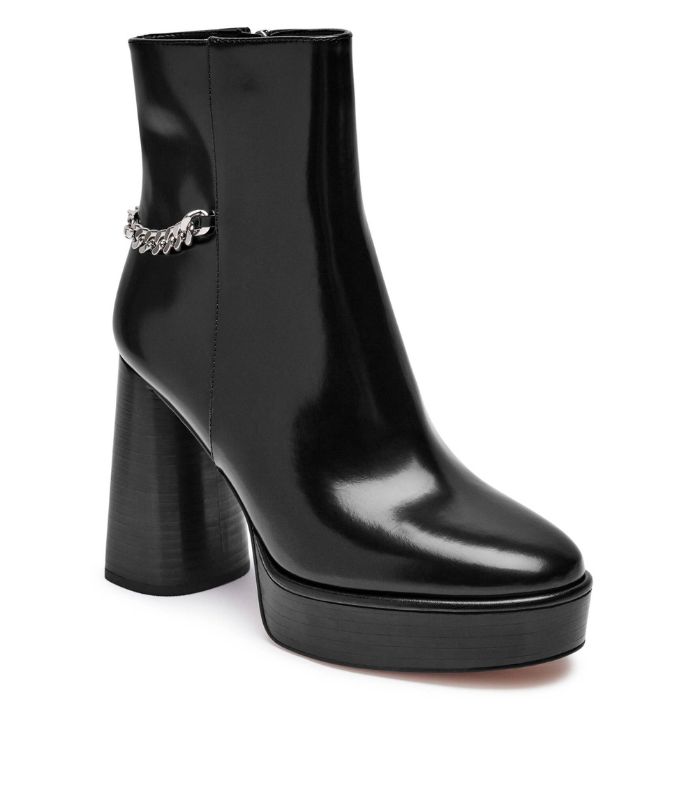 Кожаные ботильоны на каблуке Michael Kors - черный(40F4CLME1L)