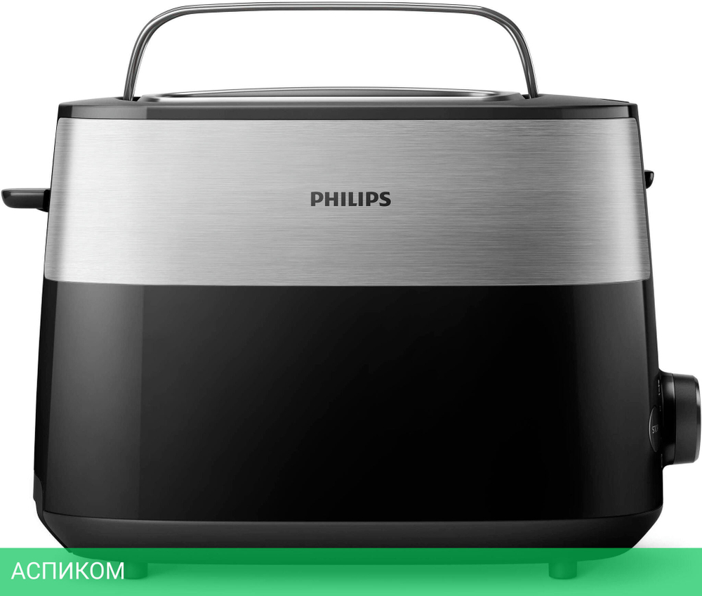 Тостер Philips HD2516 черный/стальной