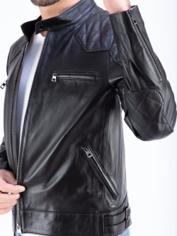 Куртка мужская кожаная весна-осень