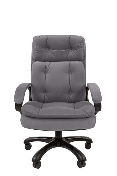 Офисное кресло Chairman 442 Россия ткань T-55 серый (черный пластик)