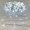 Светодиодная гирлянда с возможностью динамики 20 м., 200 холодных белых LED ламп, 24V., прозрачный силиконовый провод, IP65, Beauty Led (EST200-3W10-1W)