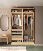 Каркас гардероба - IKEA PAX, 75x58x201 см, под беленый дуб ПАКС ИКЕА