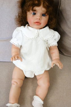 УЦЕНКА Кукла Реборн мягконабивная 65см в пакете (FA-804)