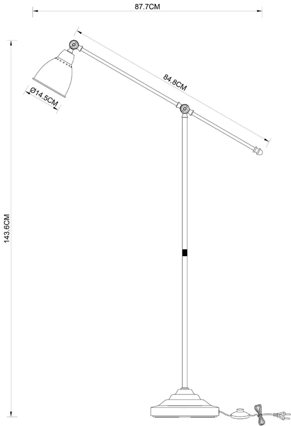 Торшер Arte Lamp BRACCIO