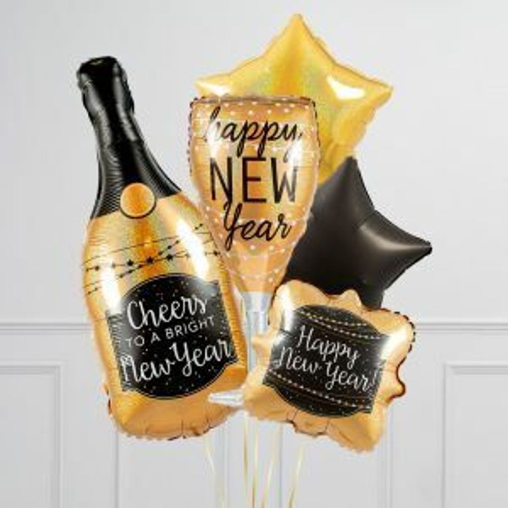 Б ФИГУРА HNY Бокал шампанского, 37" /94 CM (БГ-32)  Изображение3