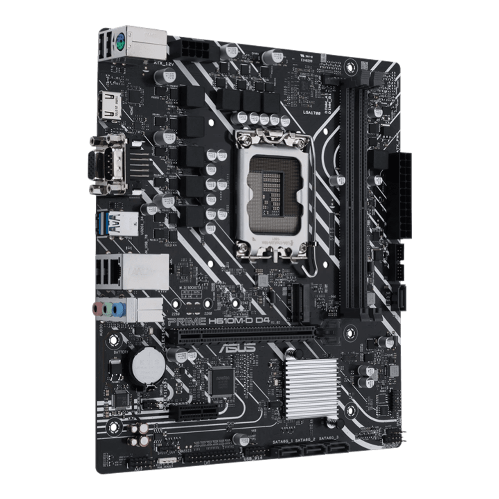 Материнская плата ASUS PRIME H610M-D D4, LGA1700 2xDDR4 4xSATA3 M.2 D-Sub HDMI COM mATX