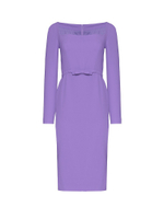 Платье футляр сиреневое