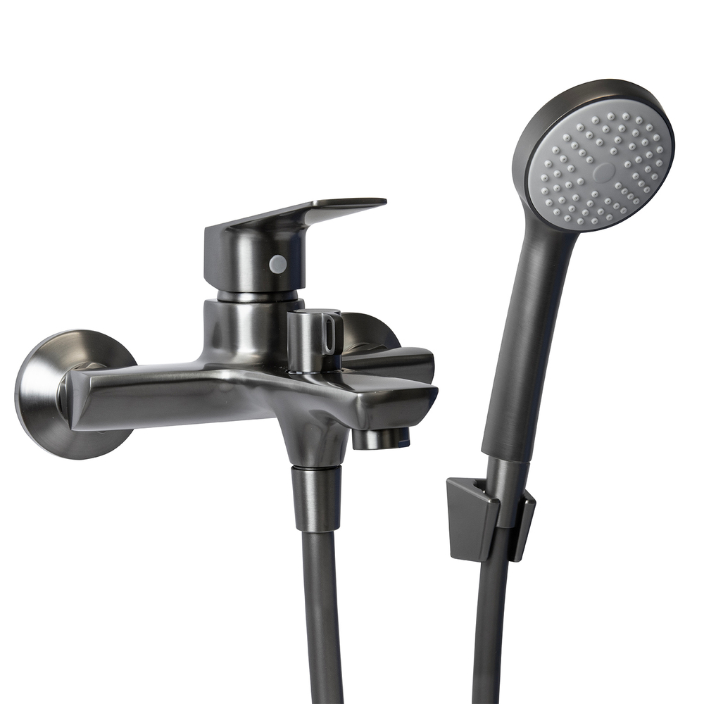 Смеситель для ванны 35k MIXLINE ML15-01GR ГРАФИТ