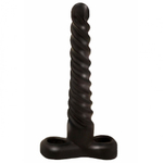 Анальная втулка массажер простаты черный 16 см