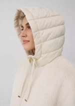 Стеганое пальто с капюшоном Black Label