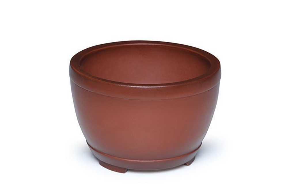 Премиальный неглазурованный горшок для бонсай от Мастера Чжана (исинская керамика) | 14.0*9.5